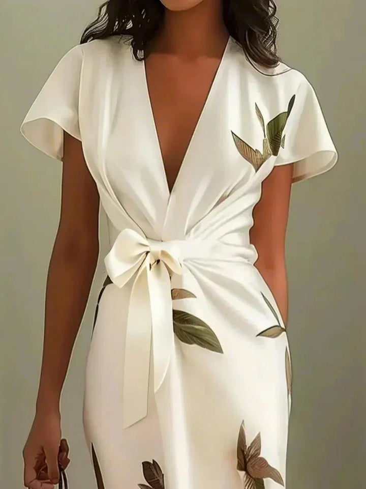 Evie | Elegant Floral Wrap Dress