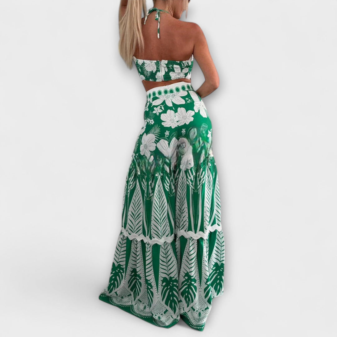 Zella Cassie | Ric Rac Trim Halter Ring Set