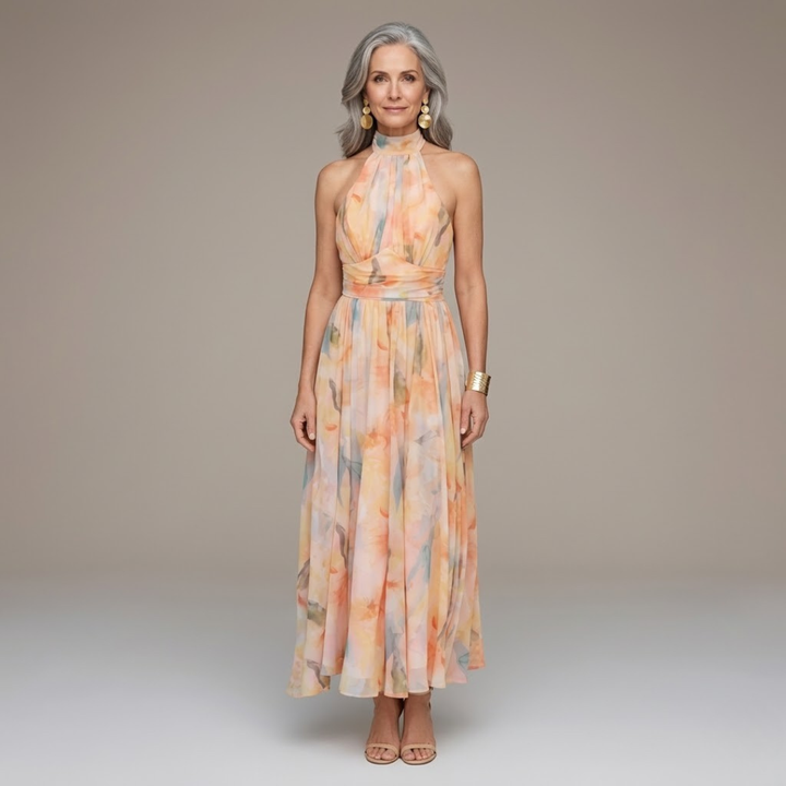 Polly | Elegant Floral Maxi Dress
