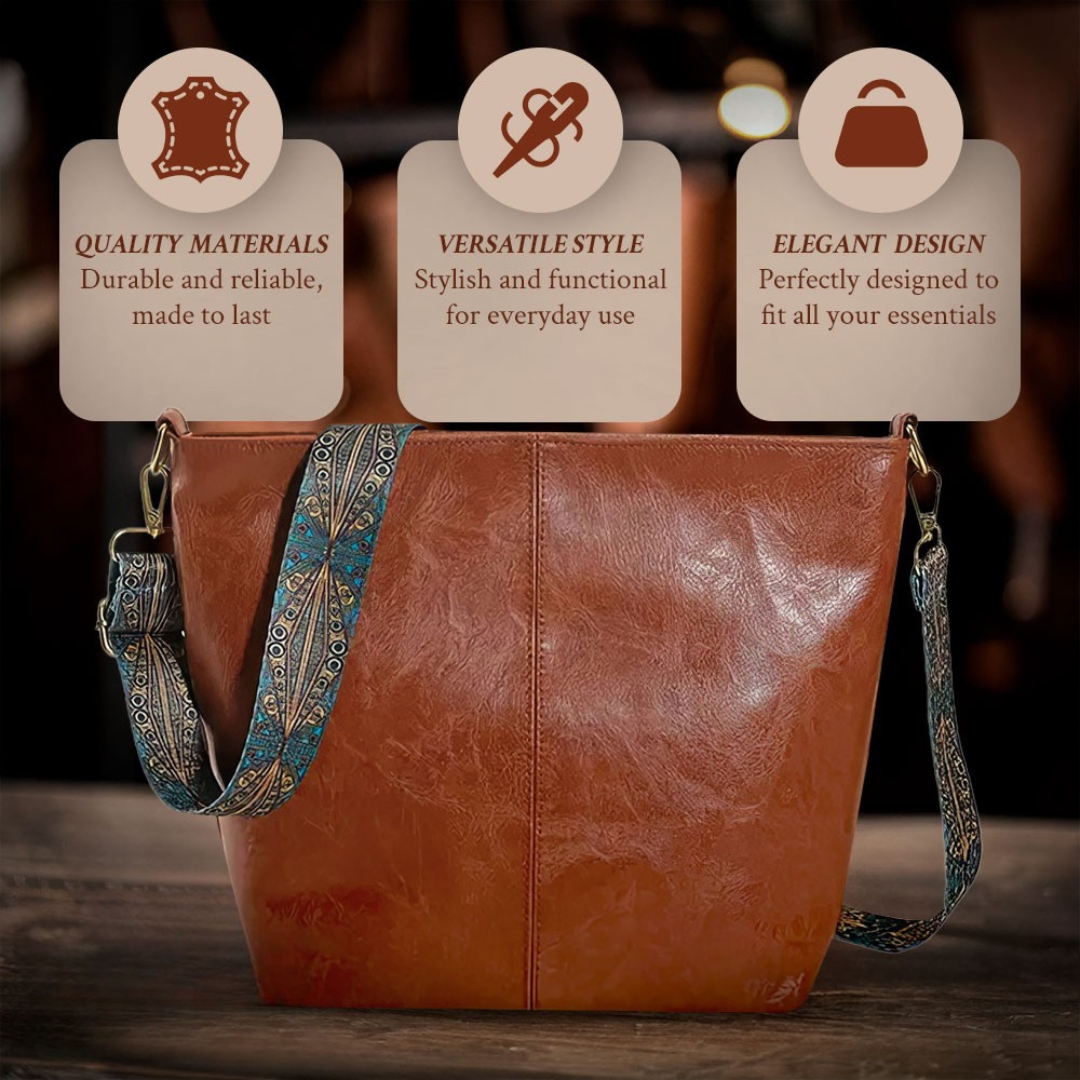 Linda | Vintage Charm Leather Shoulder Bag
