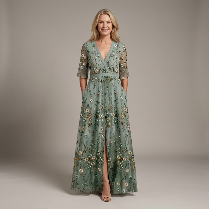 Flora | Elegant Floral Maxi Dress