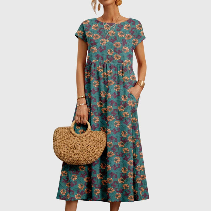 Elsie | Elegant Flowing Floral Dress