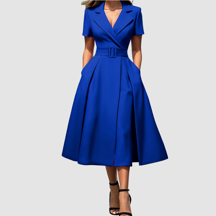 Celina | Bloom - Elegant Black A-Line Dress
