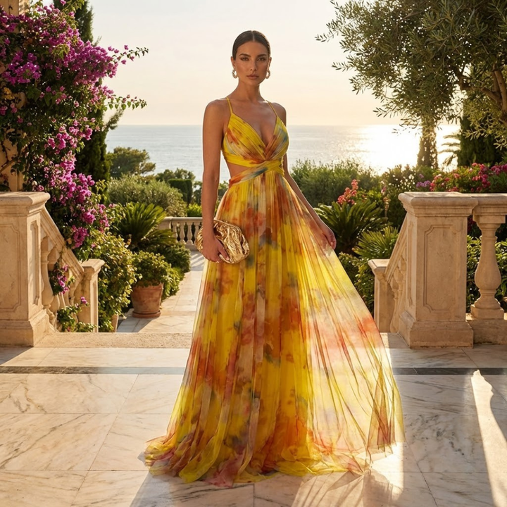 Millie | Elegant Floral Maxi Dress