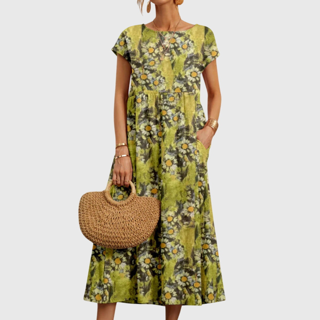 Elsie | Elegant Flowing Floral Dress