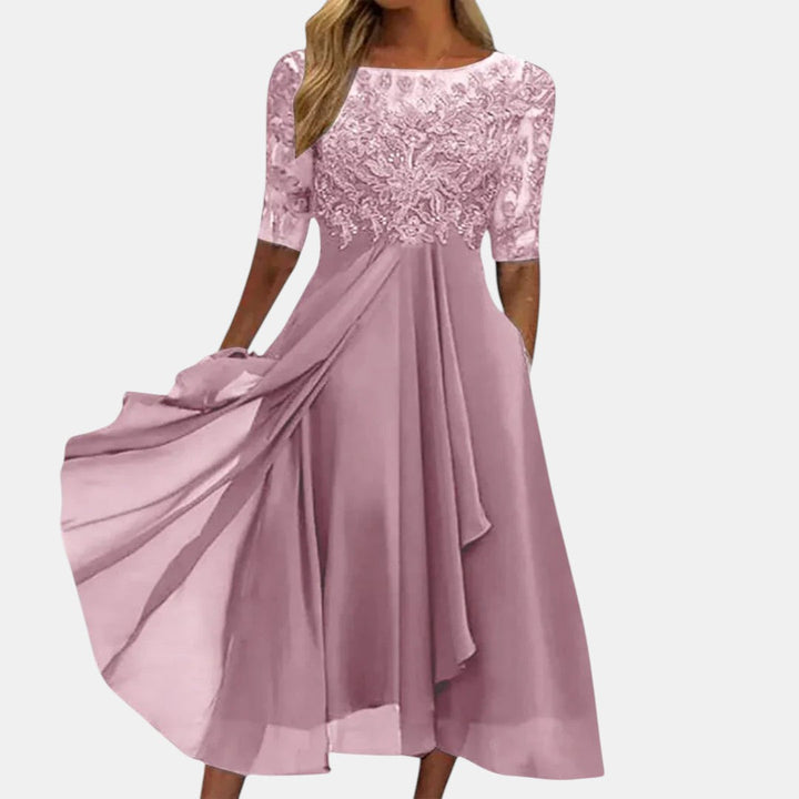Maria | Elegant Lace Midi Dress
