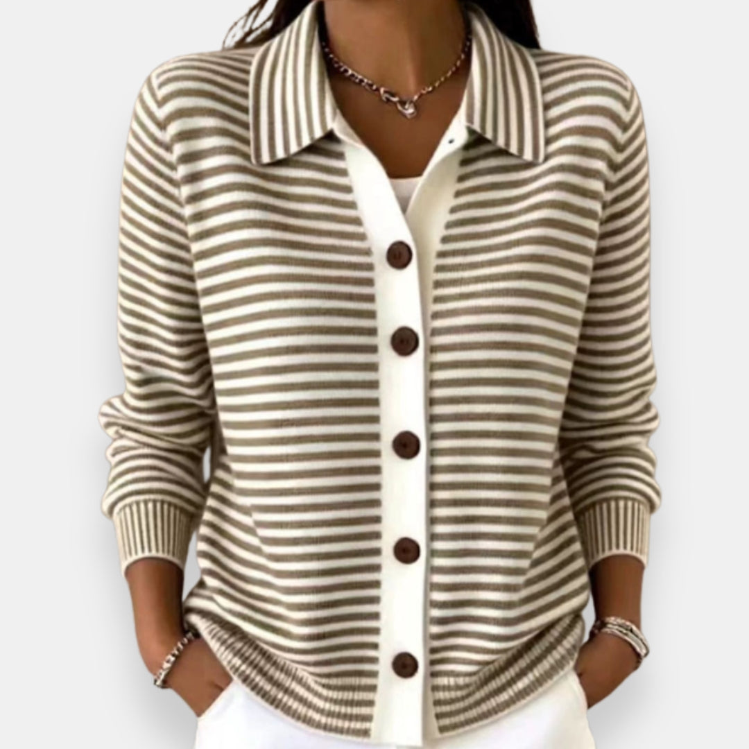 Rachel | Classic Striped Cardigan