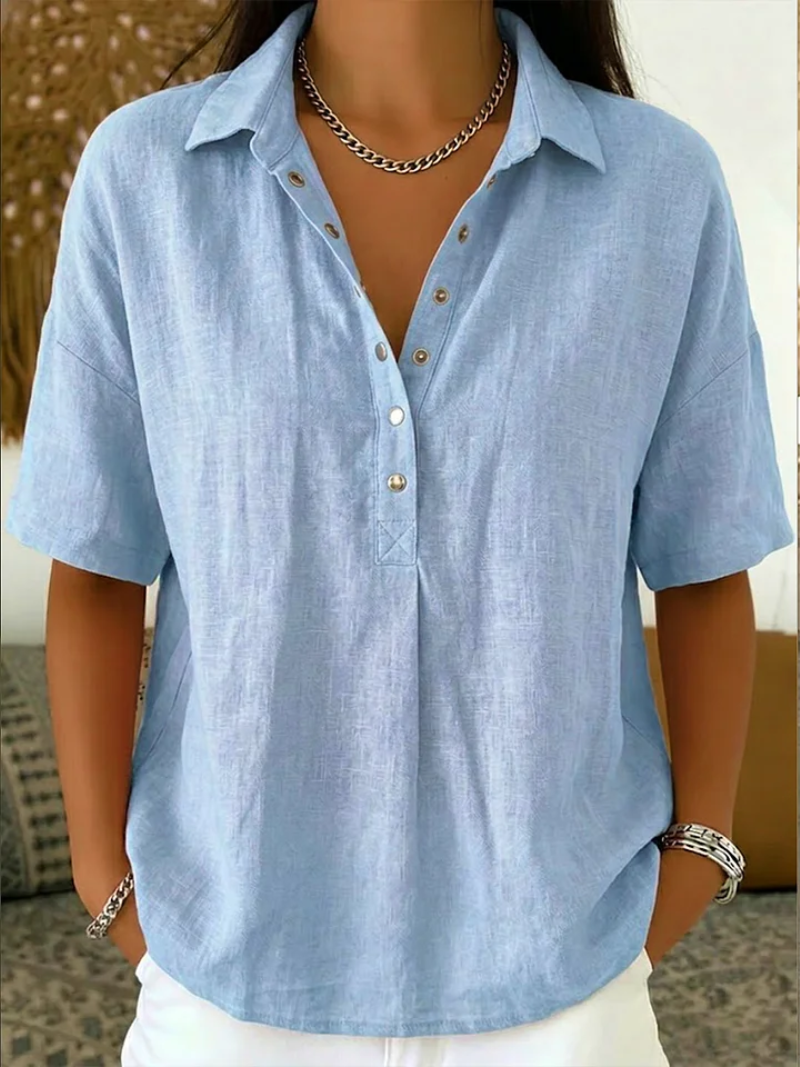 Arabella | Relaxed Fit Button Blouse