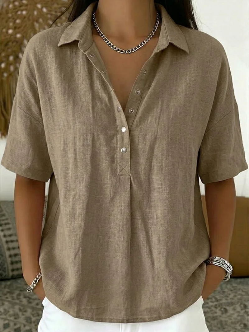 Arabella | Relaxed Fit Button Blouse