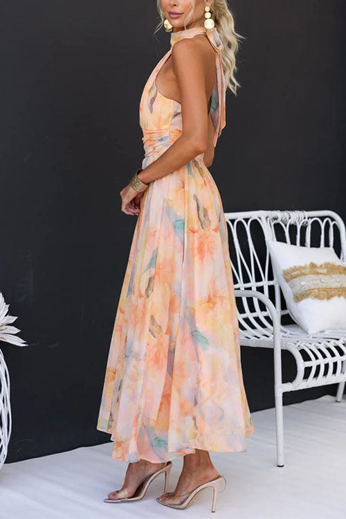 Polly | Elegant Floral Maxi Dress