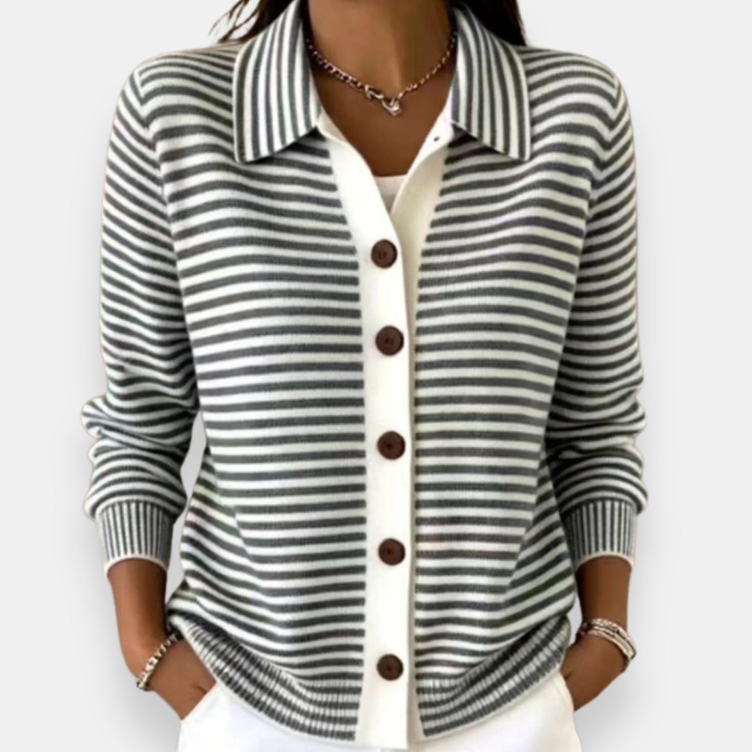 Rachel | Classic Striped Cardigan