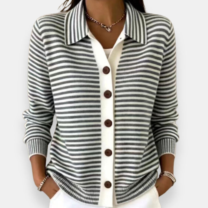 Rachel | Classic Striped Cardigan