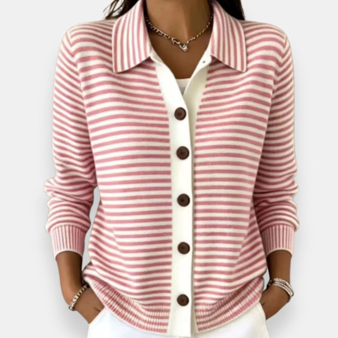 Rachel | Classic Striped Cardigan