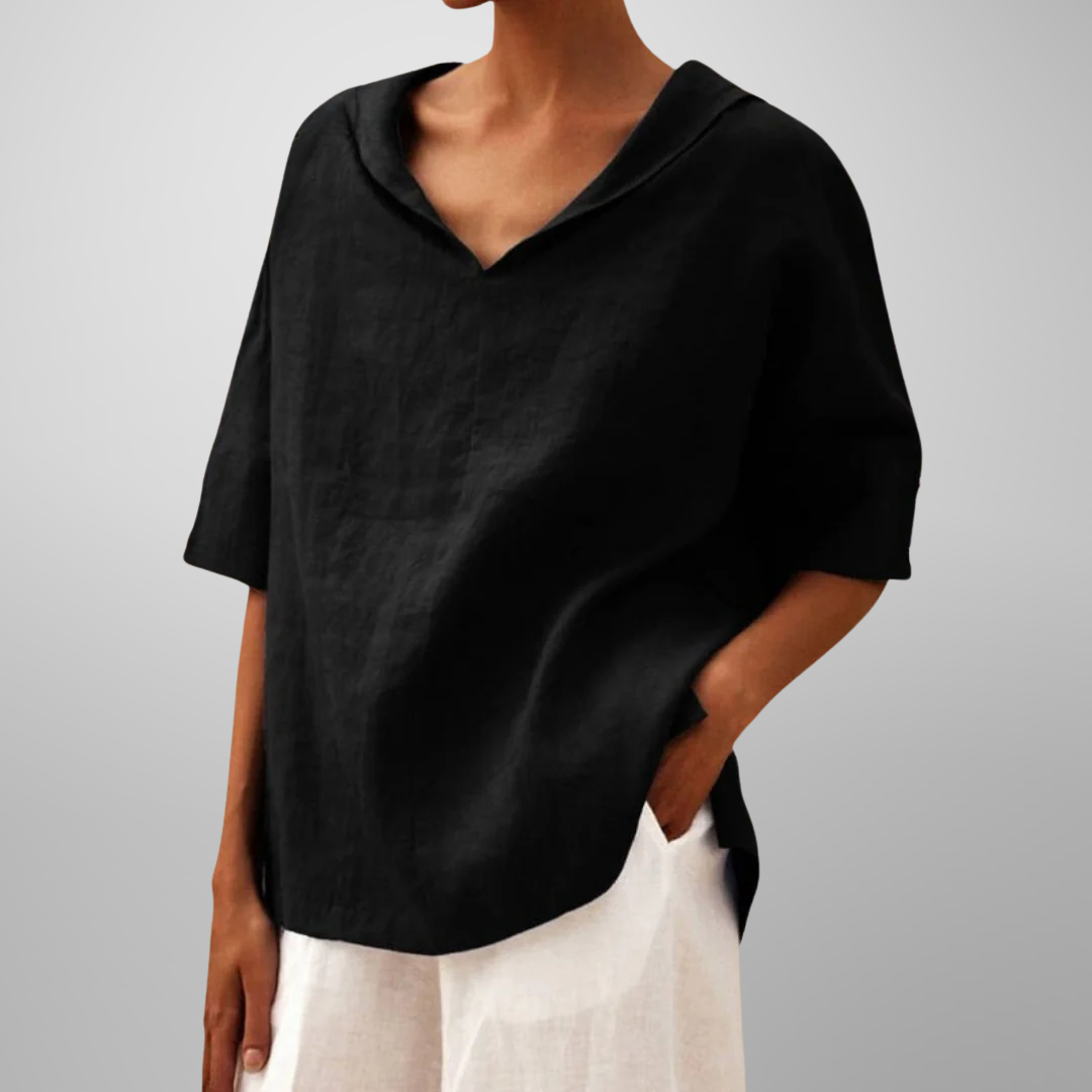 Lucy | Cotton Loose-Fitting Blouse