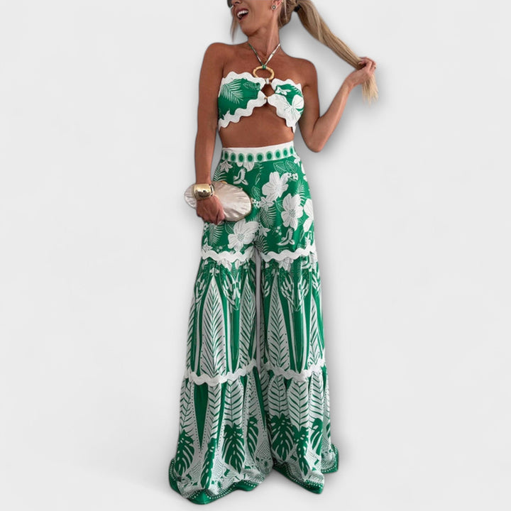 Zella Cassie | Ric Rac Trim Halter Ring Set