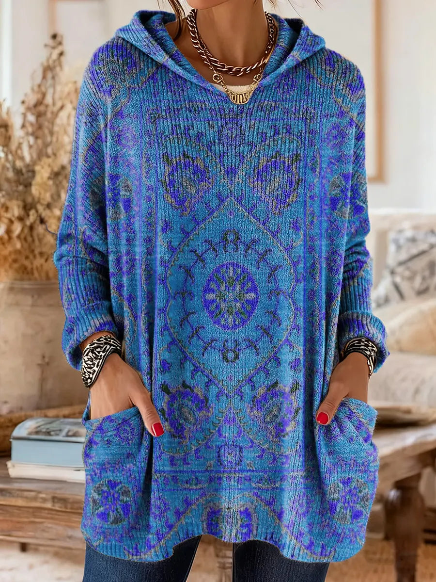 Aimee | Cozy Hooded Knit Sweater