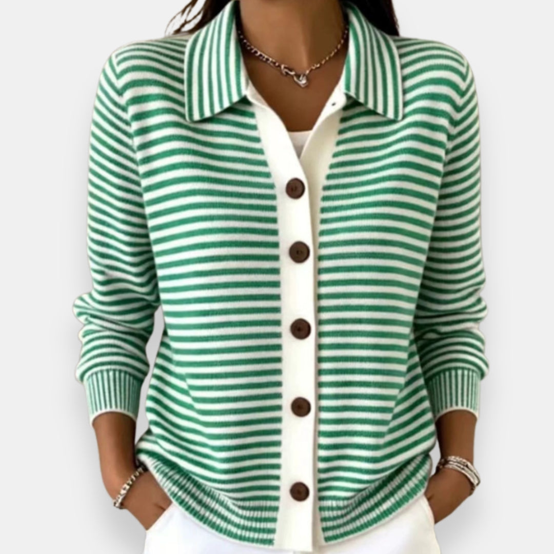 Rachel | Classic Striped Cardigan