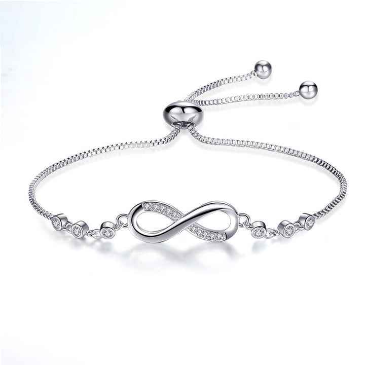 Chic Adjustable Rose Gold Infinity Bracelet