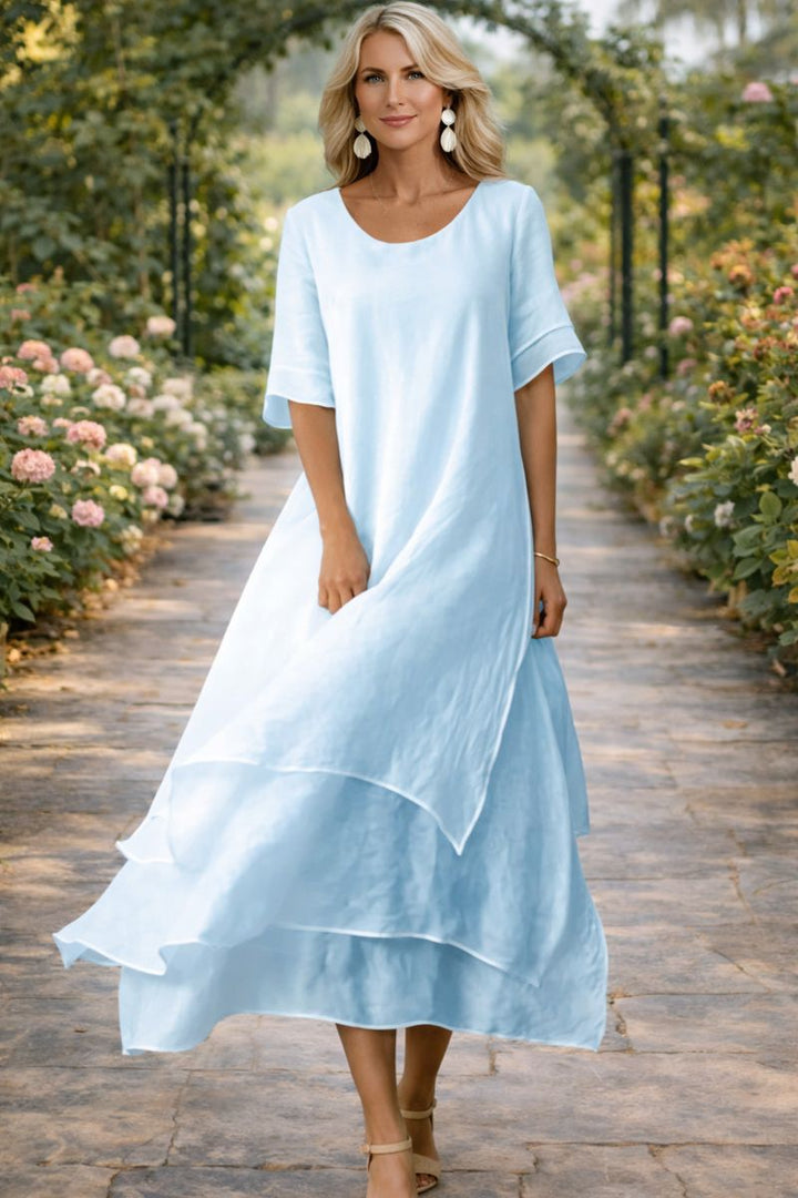 Rose | Flowing Tiered Maxi Dress