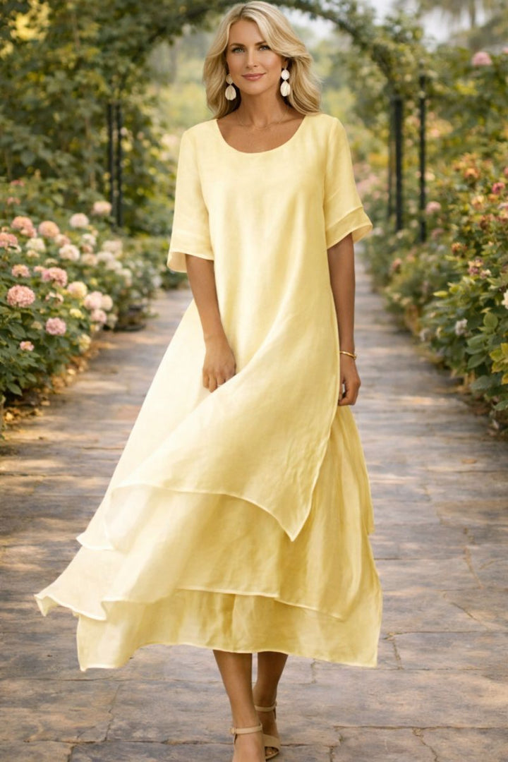 Rose | Flowing Tiered Maxi Dress