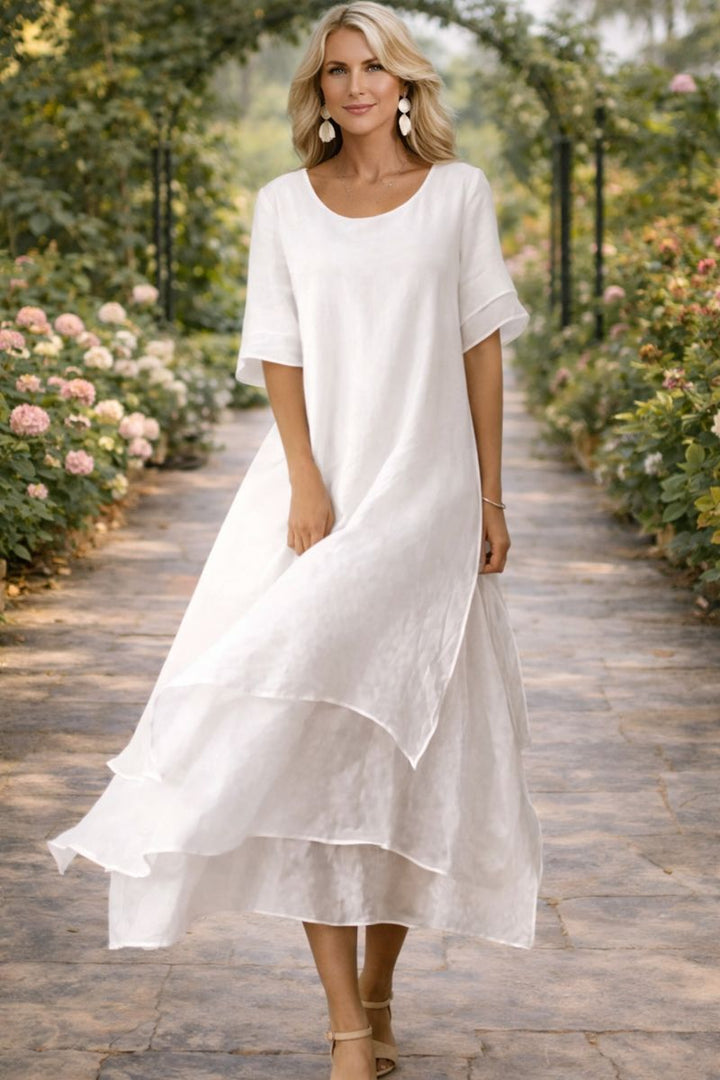 Rose | Flowing Tiered Maxi Dress