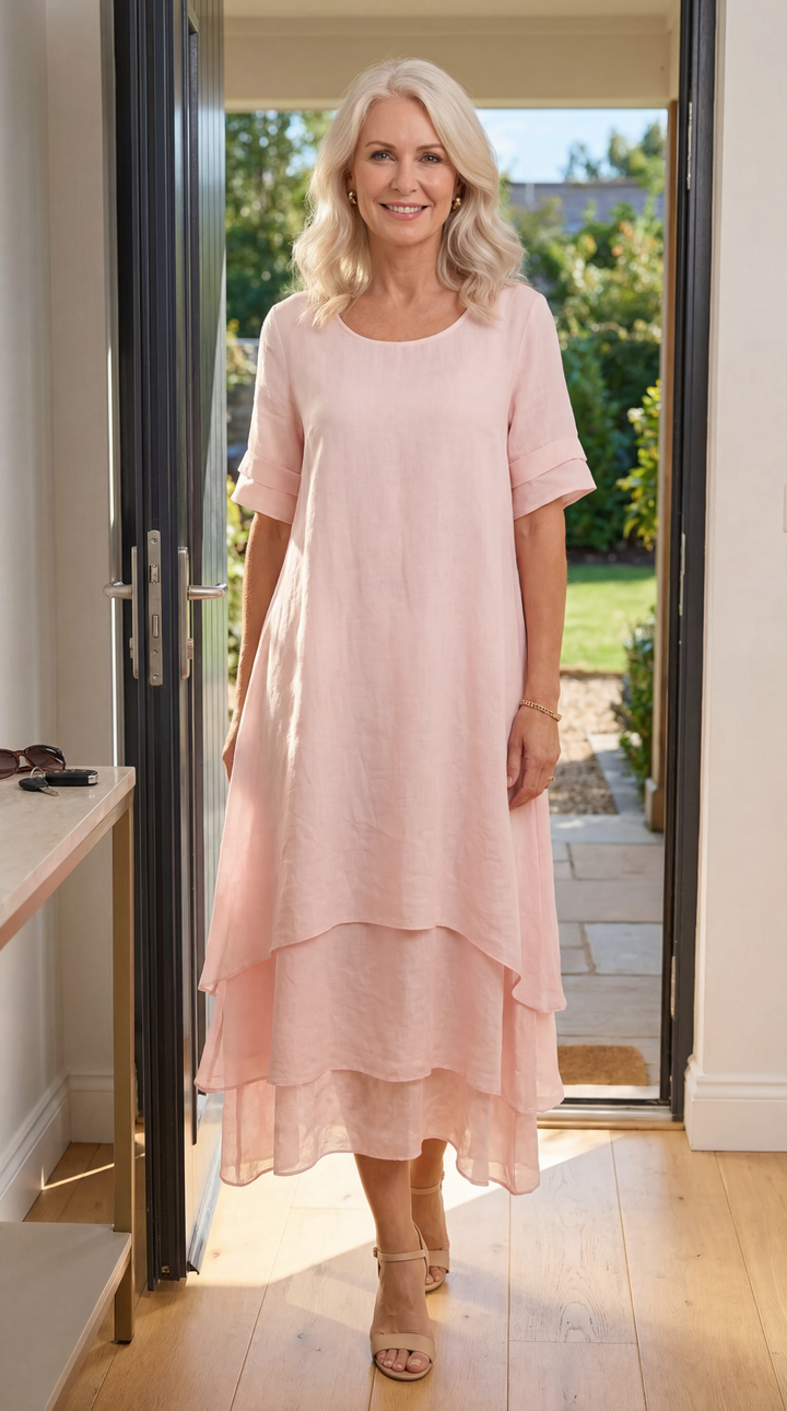 Rose | Flowing Tiered Maxi Dress