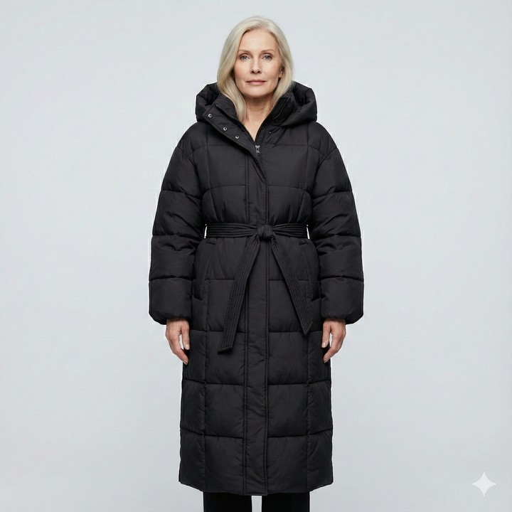 Carmen | Long Belted Puffer Coat