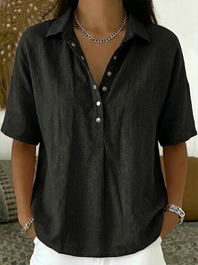 Arabella | Relaxed Fit Button Blouse