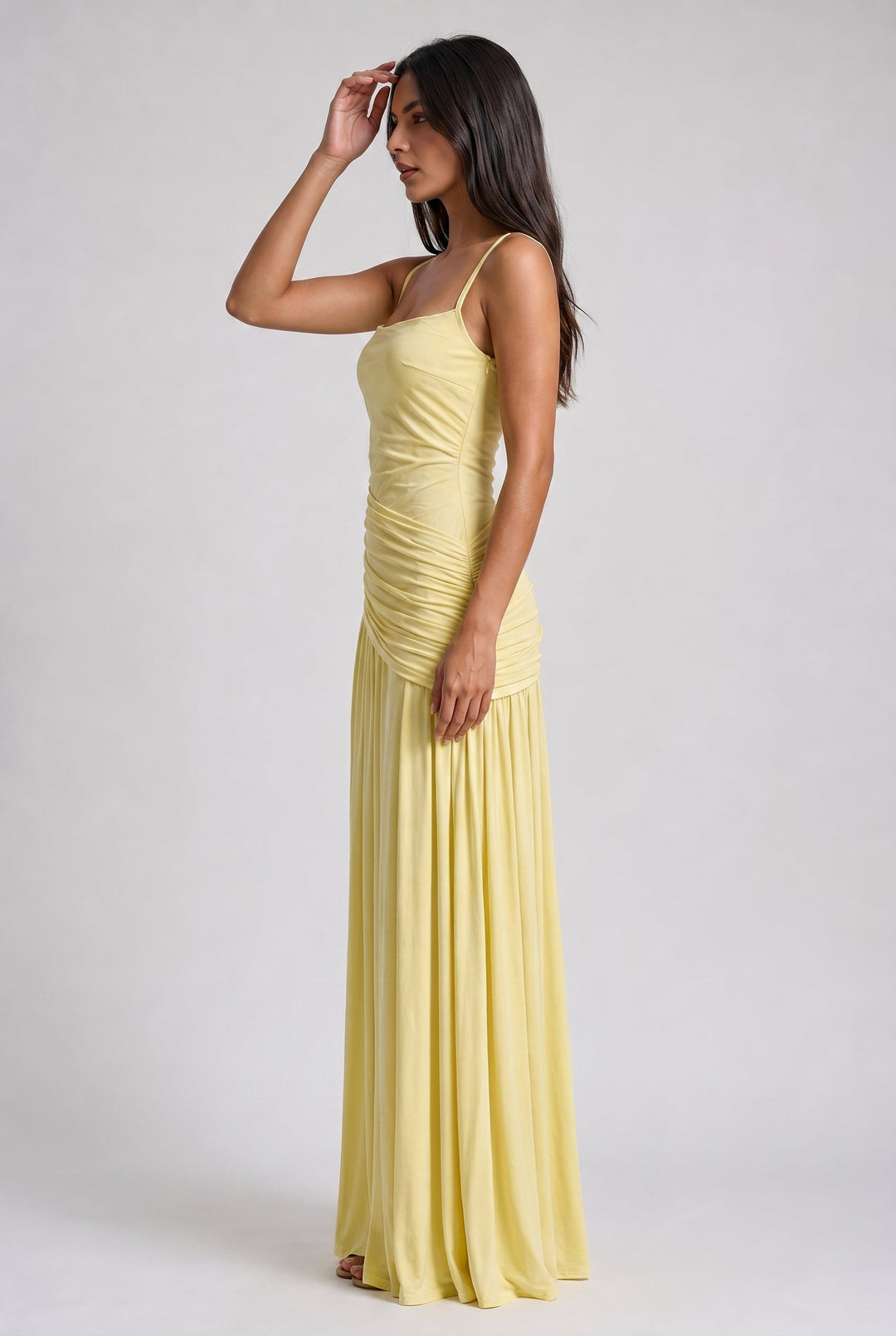 Mary | Elegant Draped Maxi Dress