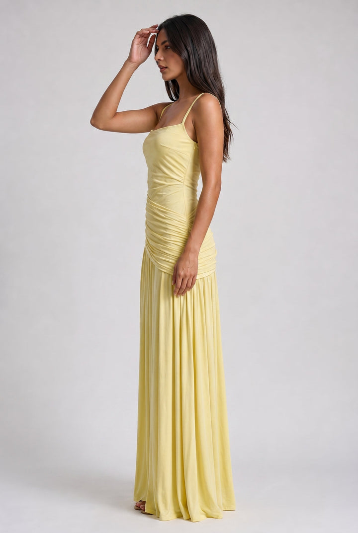 Mary | Elegant Draped Maxi Dress