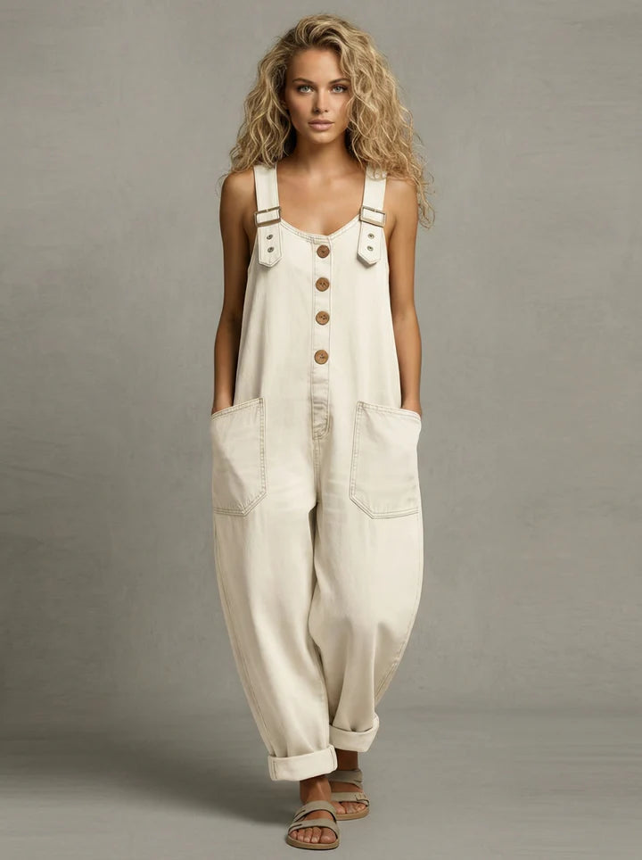 Mabel | Women's Denim Utility Jumpsuit