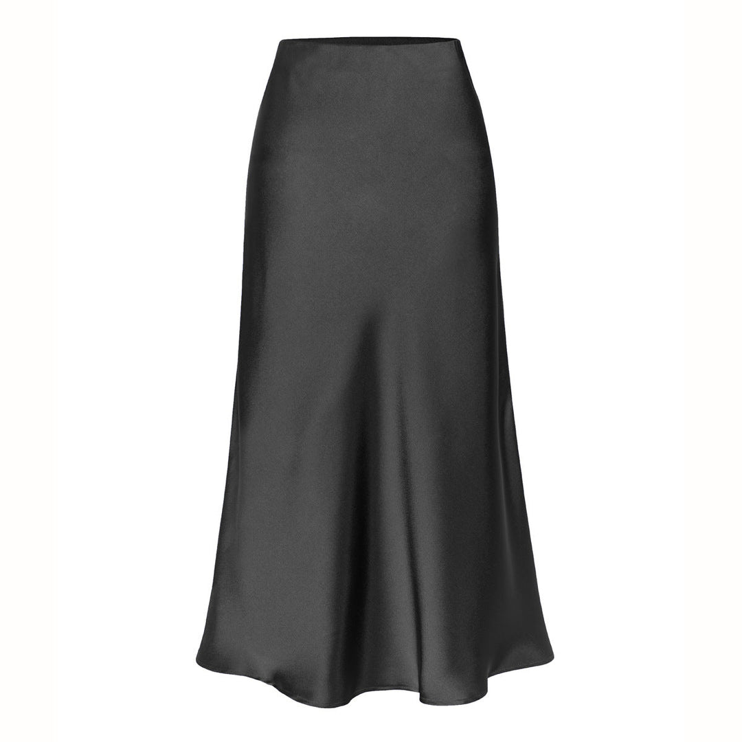 Keith | Elegant High Waist Side Slit Midi Skirt