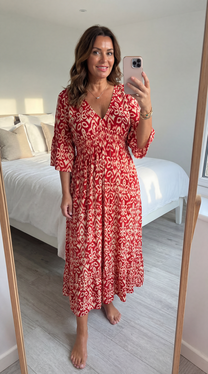 Zara | Casual Bohemian Midi Dress