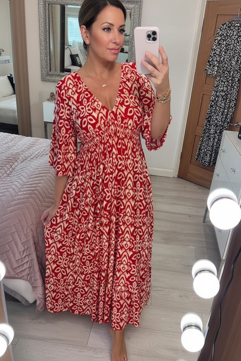 Zara | Casual Bohemian Midi Dress