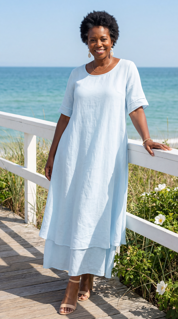 Rose | Flowing Tiered Maxi Dress