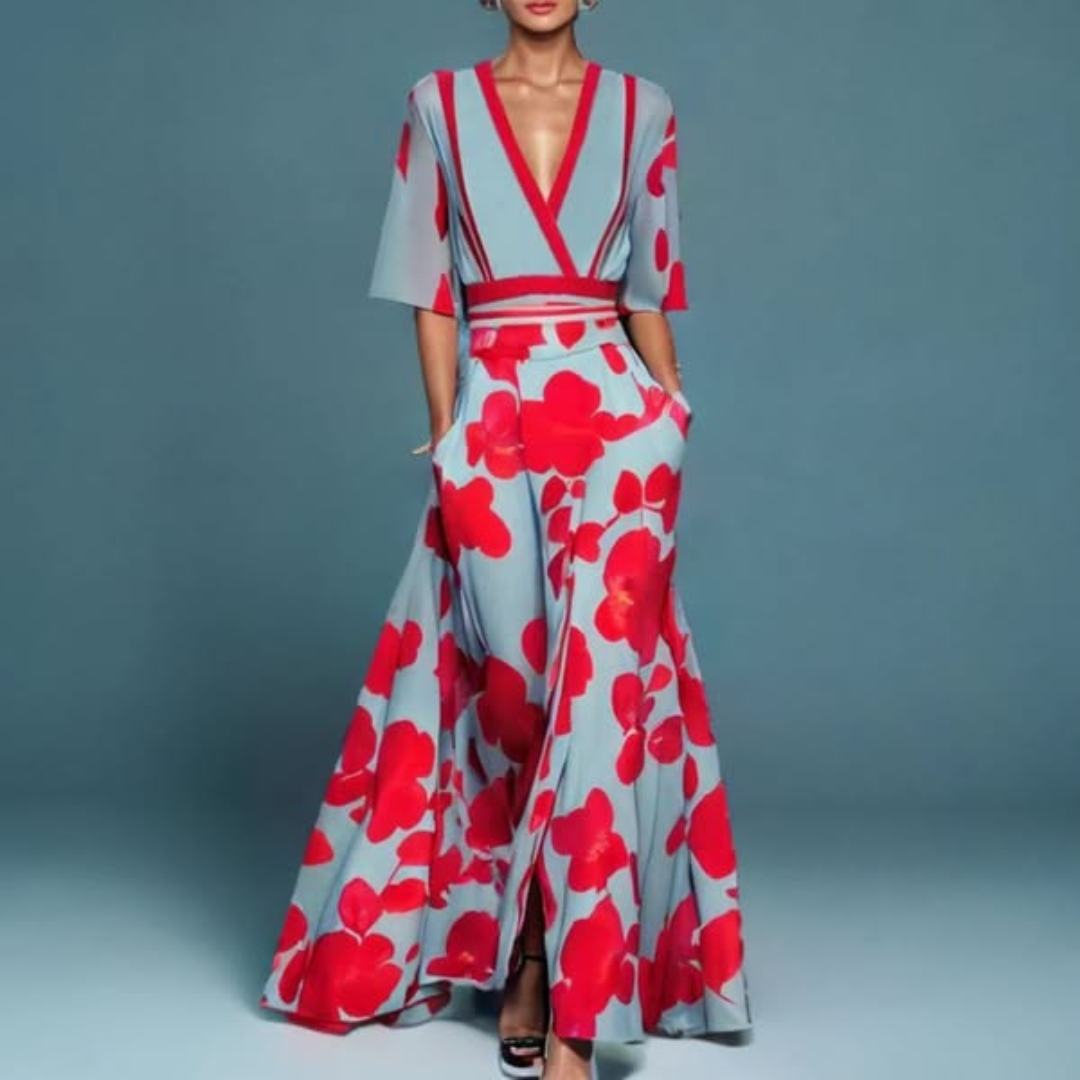 Flora | Elegant Floral Maxi Dress