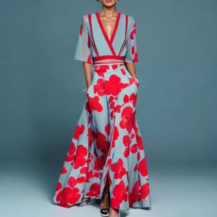 Flora | Elegant Floral Maxi Dress