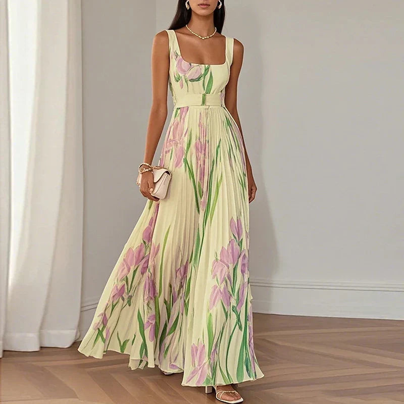 Clara | Elegant Floral Long Dress