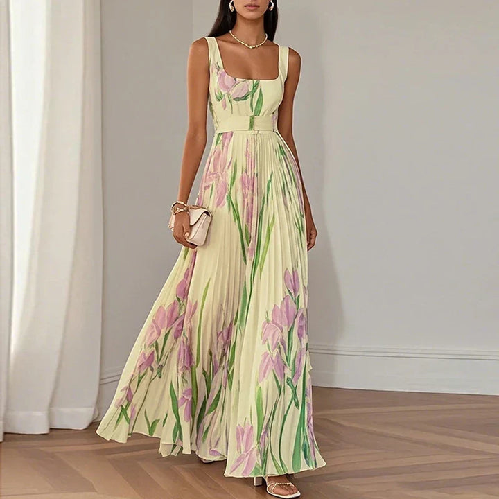 Clara | Elegant Floral Long Dress