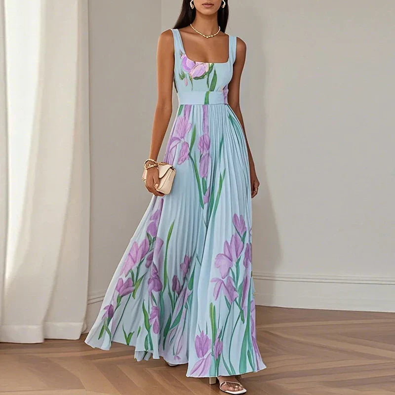 Clara | Elegant Floral Long Dress