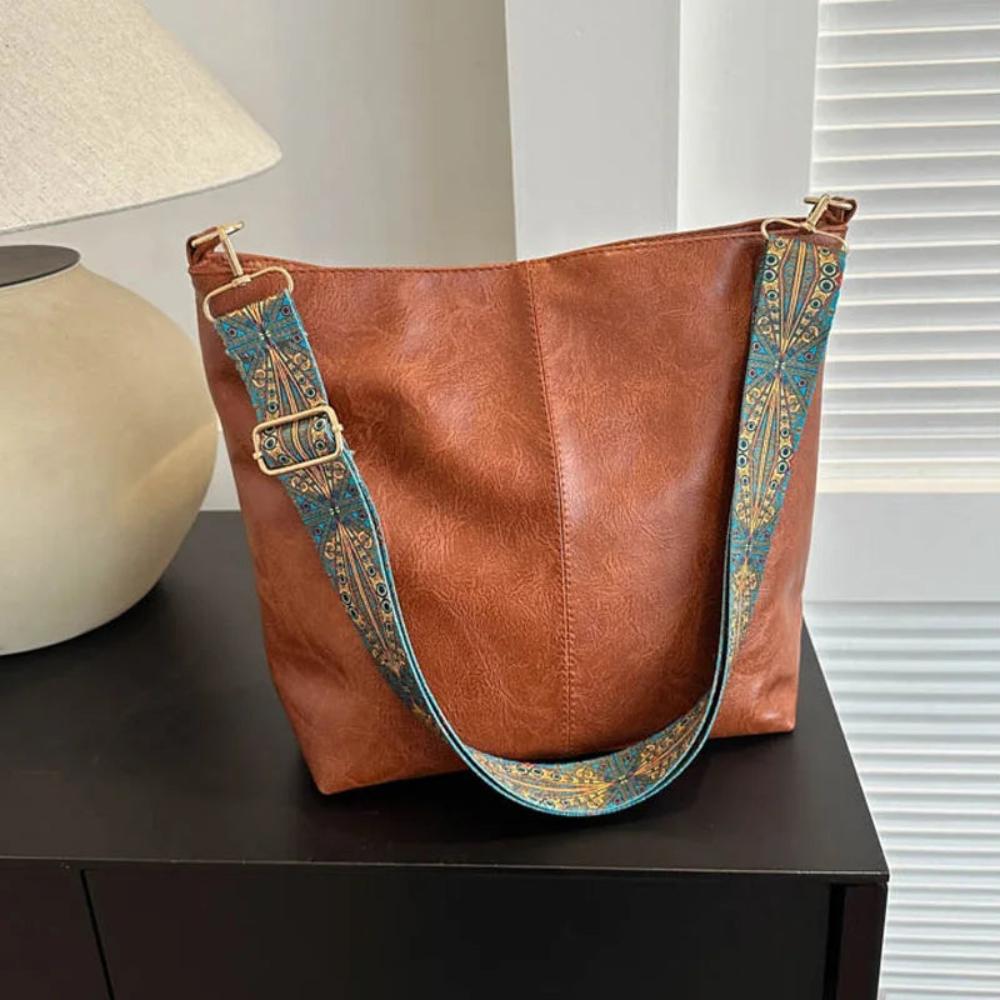 Linda | Vintage Charm Leather Shoulder Bag