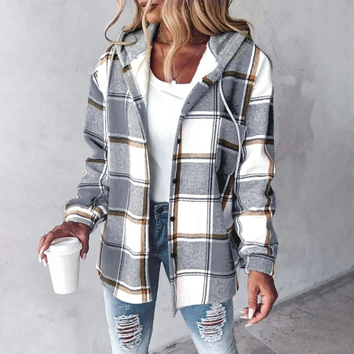Deborah | Hooded Lined Overshirt