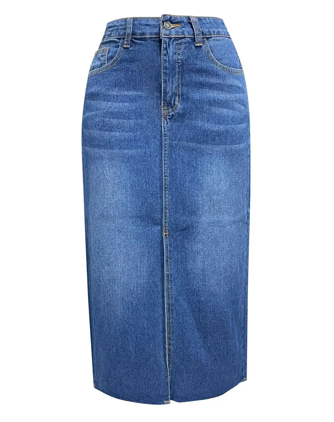 Denise | Classic High-Waist Denim Skirt