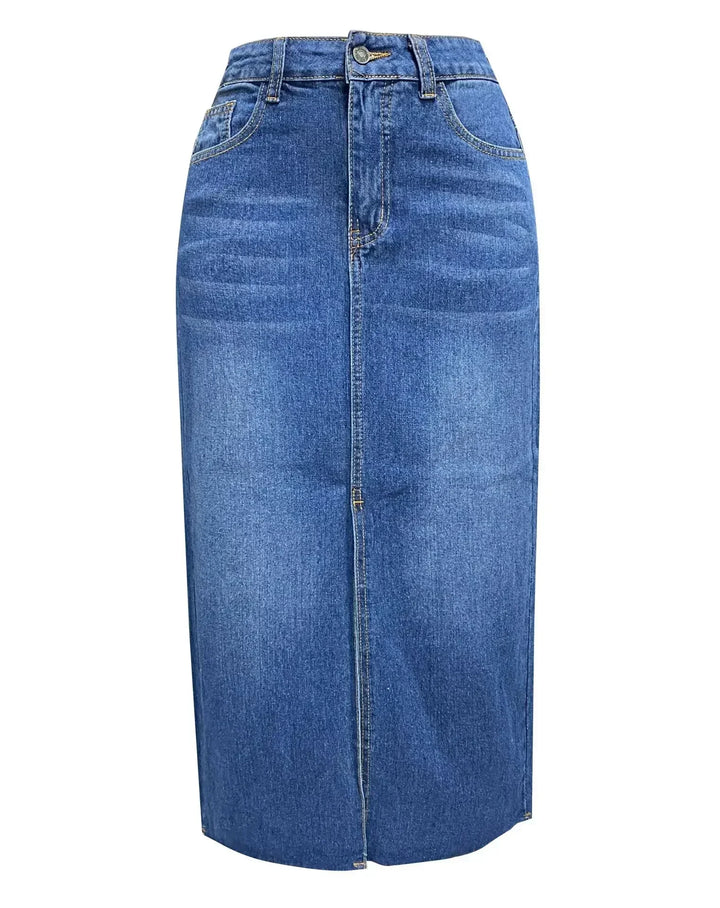 Denise | Classic High-Waist Denim Skirt