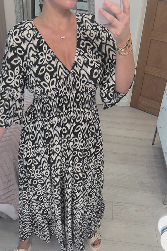 Zara | Casual Bohemian Midi Dress