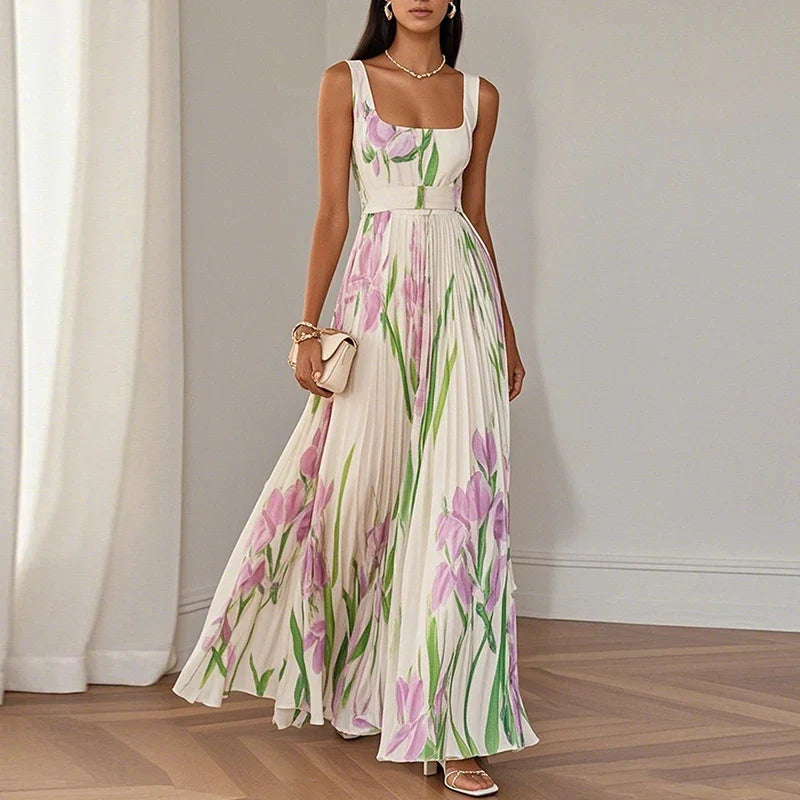 Clara | Elegant Floral Long Dress