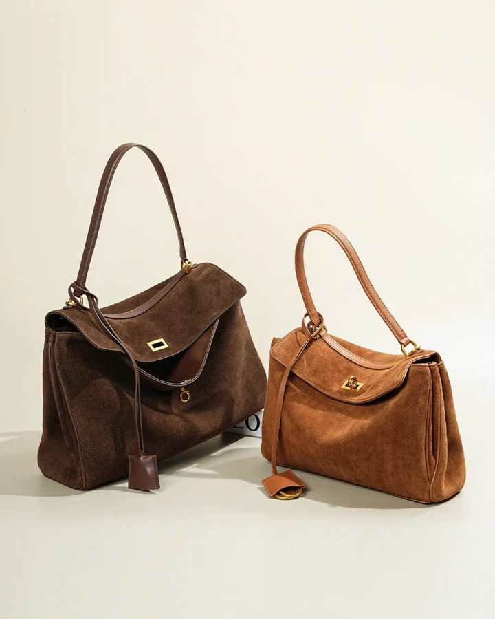 La Dame Sac | Suede Flap Bag