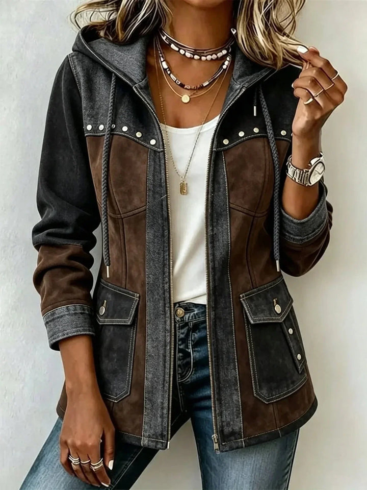Helen | Two-Tone Hooded Jacket