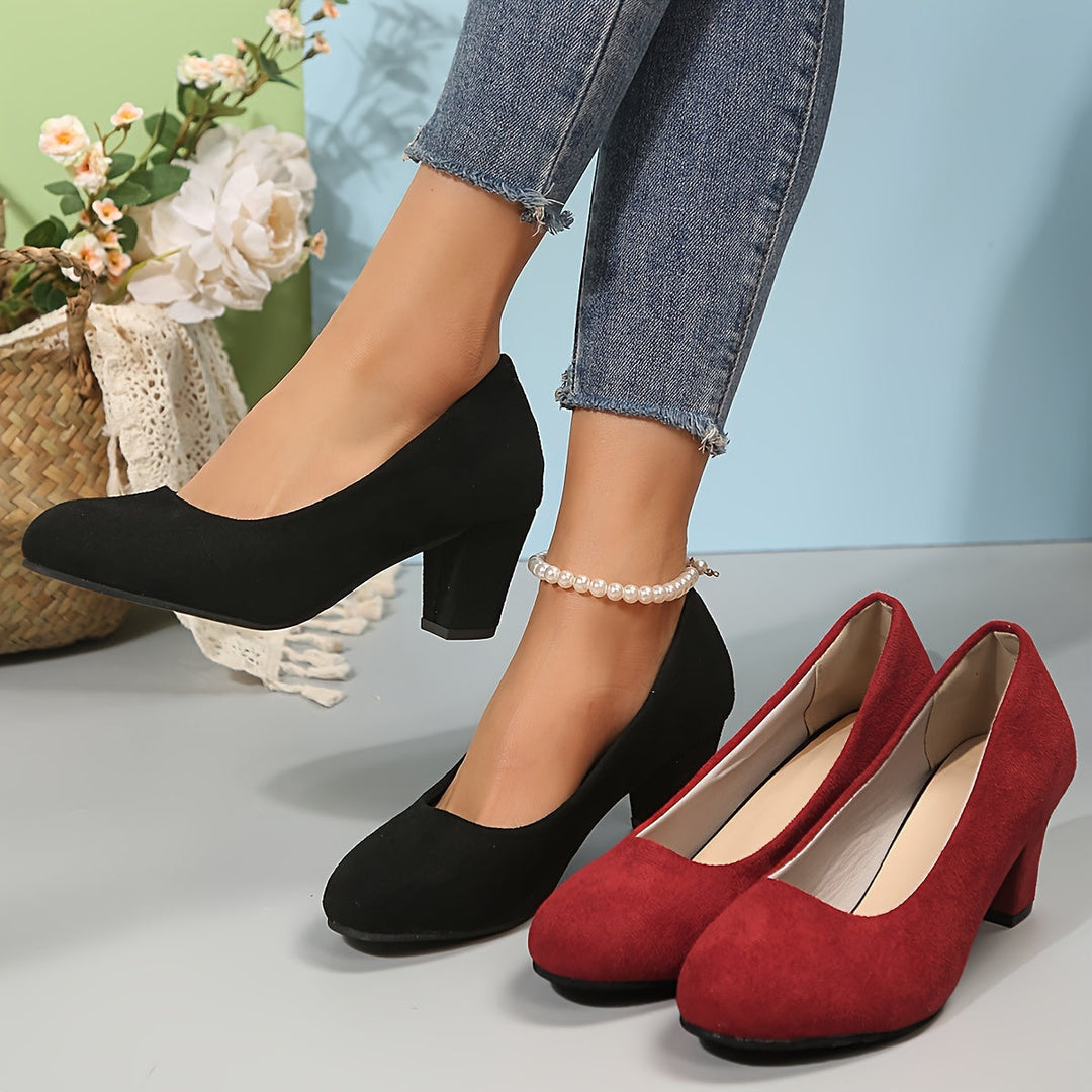 LaureEase | Wide-Toe Comfort Heels
