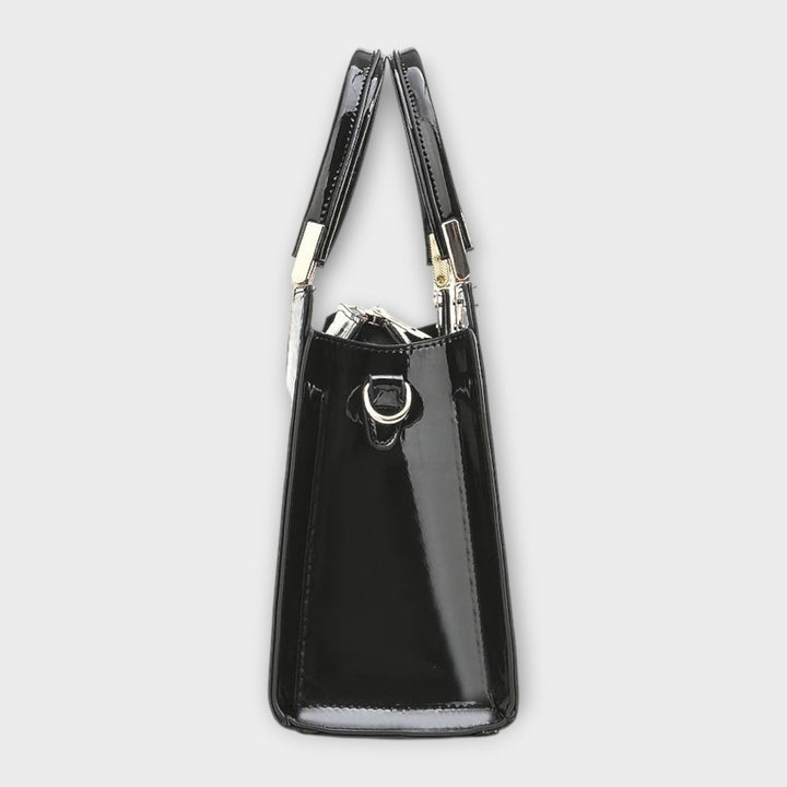 Maison Verdelle | Shiny Crocodile Skin Pattern Handbag